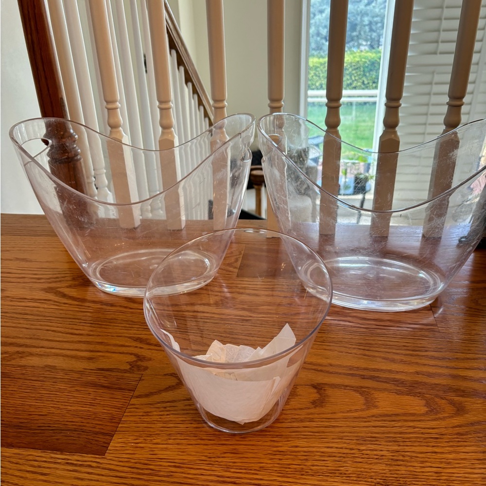 Set of three ice buckets